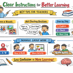 Clear classroom instructions for teachers